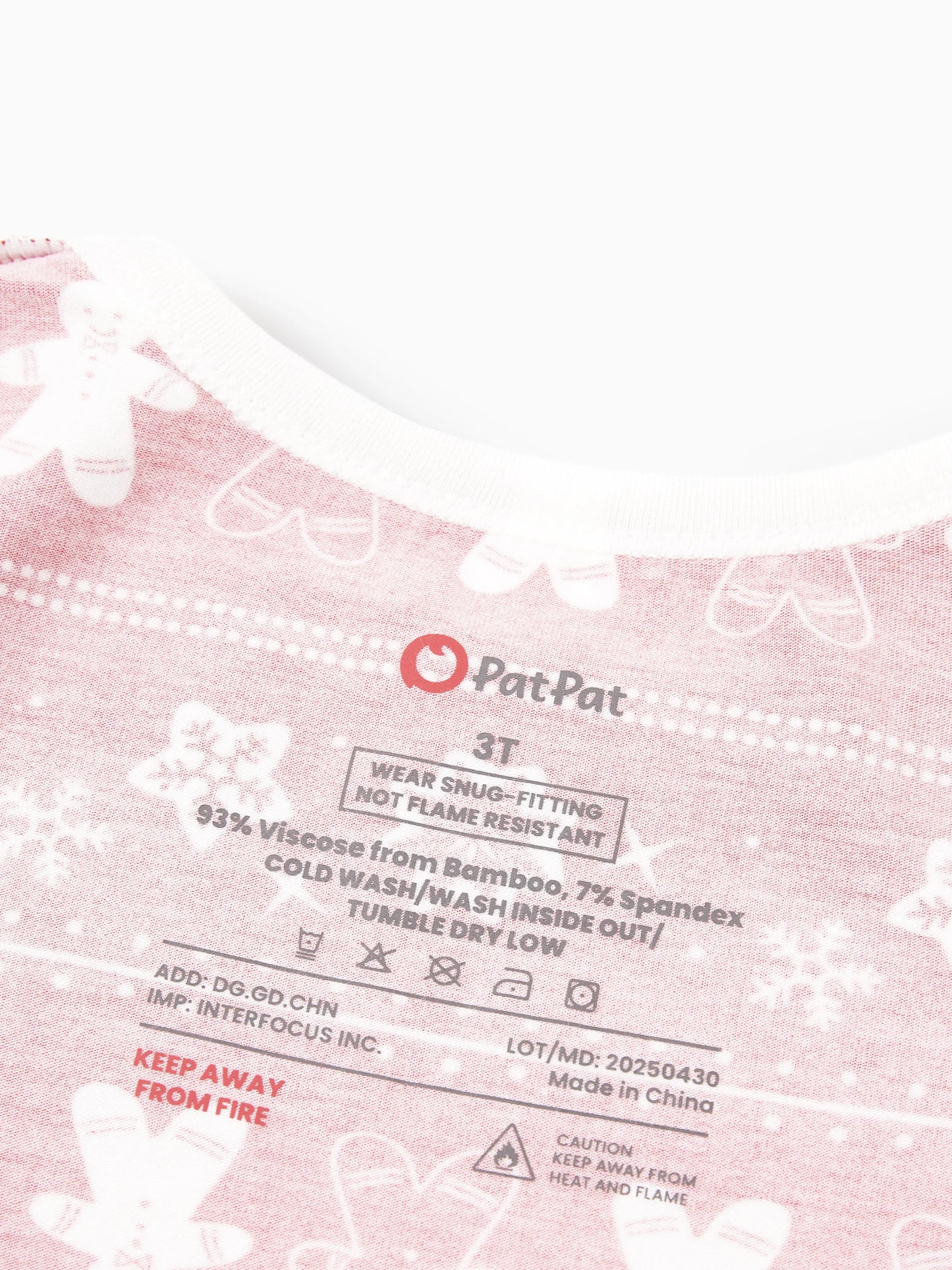 Christmas / Halloween Pajama 2-piece Bamboo Pajamas Set With Childlike Print for Baby / Toddler( Snug-Fitting) Red