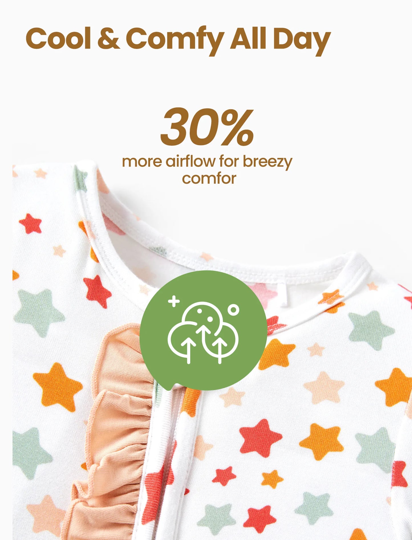 Bamboo Baby Boy/Girl Animal Printed 2-Way Zipper Anti Slip Long-sleeve Footie with/without Hairband Apricot