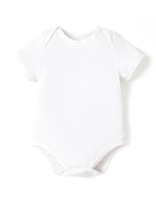 Bamboo Baby Boy/Girl Casual Romper White
