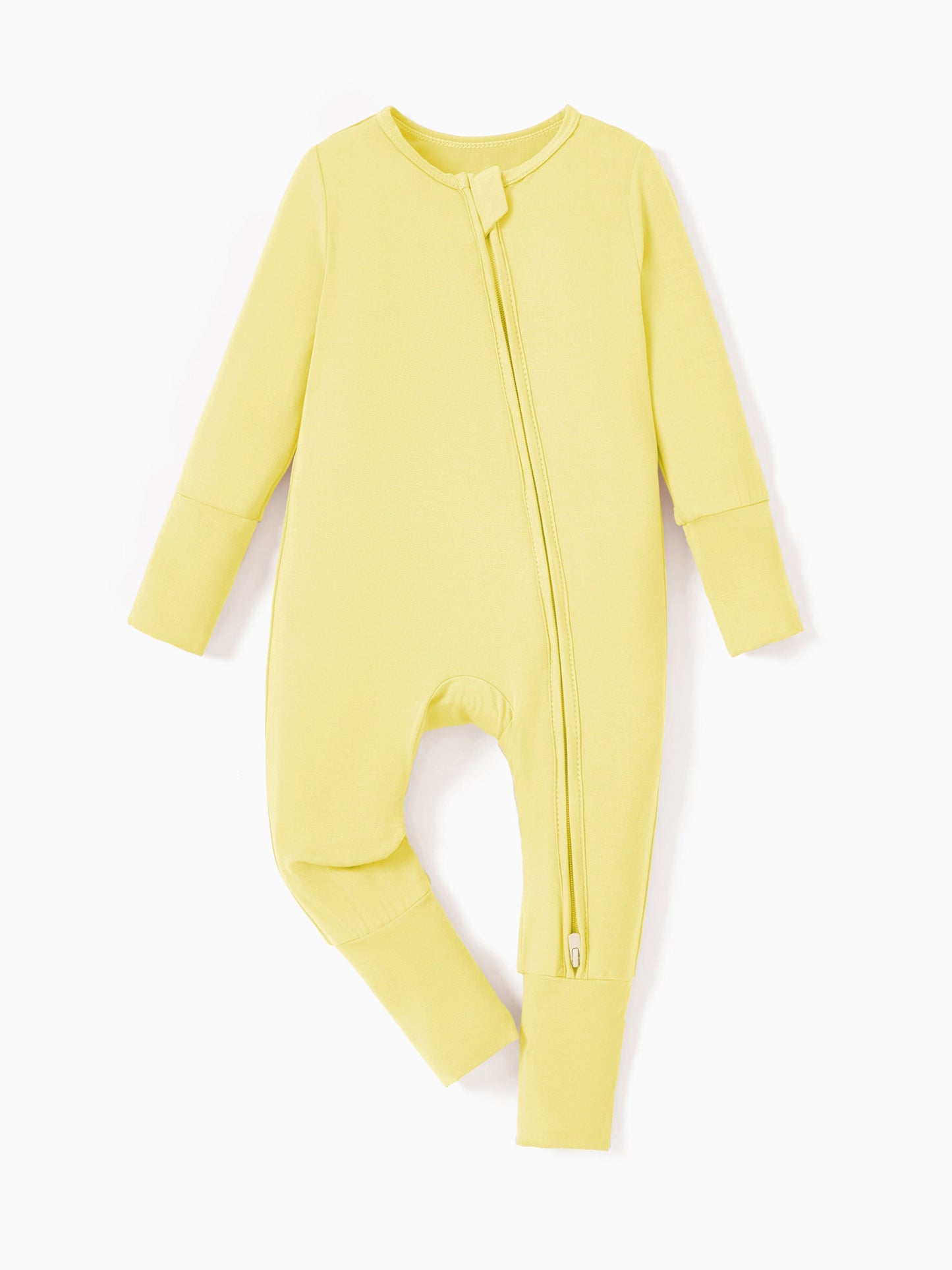 Kids Baby / Girl Bamboo Pajamas With Childlike Print (Snug-Fitting) Yellow