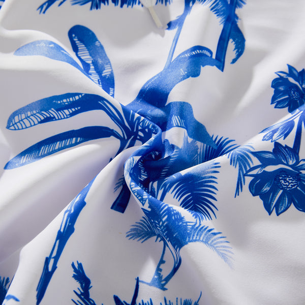 Family Matching Palm Leaf Print Floral Swimwear