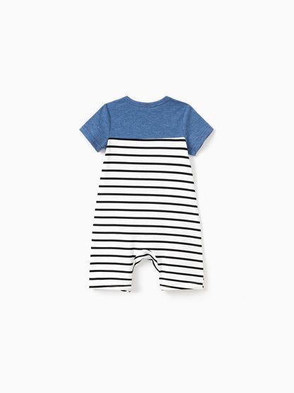 Mommy and Me Family Matching Soft Casual Outfit with Below Knee Dresses, Front Buttons, Belted Design Blue