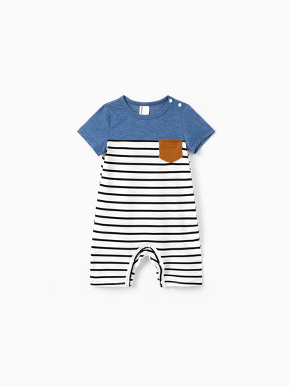 Mommy and Me Family Matching Soft Casual Outfit with Below Knee Dresses, Front Buttons, Belted Design Blue
