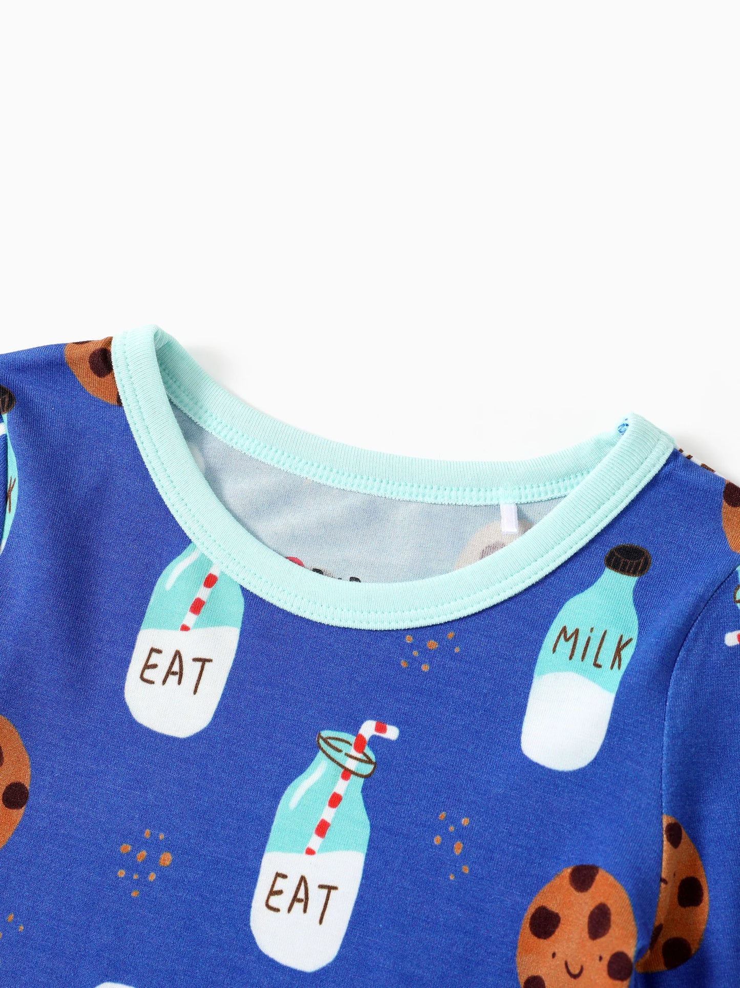 Bamboo Baby/Toddler 2-Piece Childlike Animal Print Snug-Fitting Pajamas Set Blue