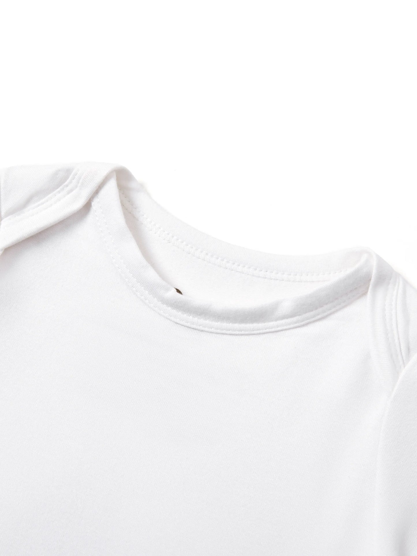Bamboo Baby Boy/Girl Casual Romper White
