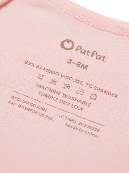 Bamboo Baby Boy/Girl Casual Romper Pink