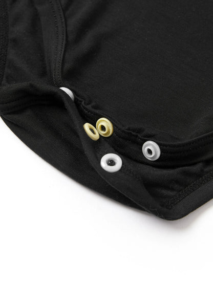 Bamboo Baby Boy/Girl Casual Romper Black