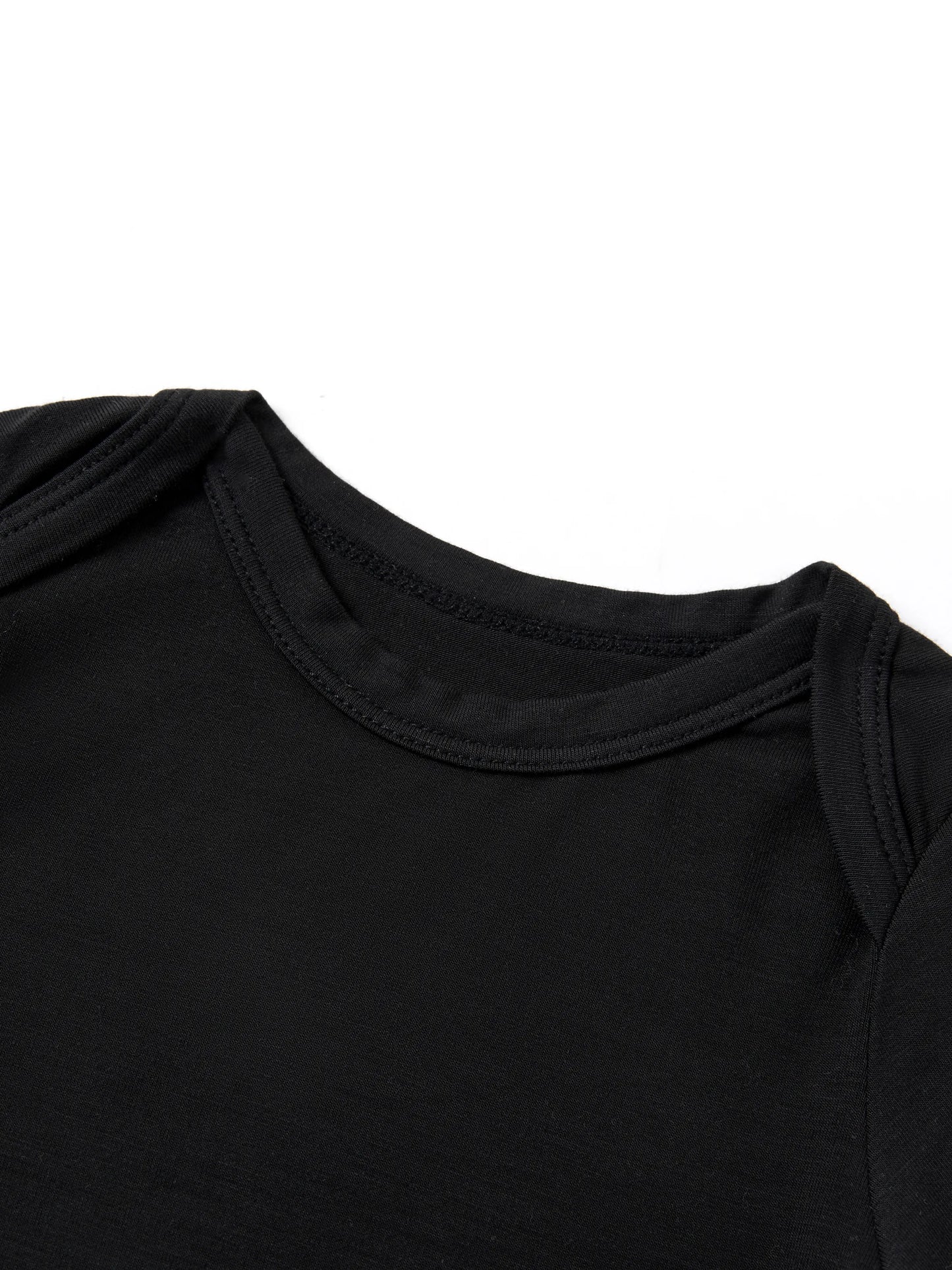 Bamboo Baby Boy/Girl Casual Romper Black