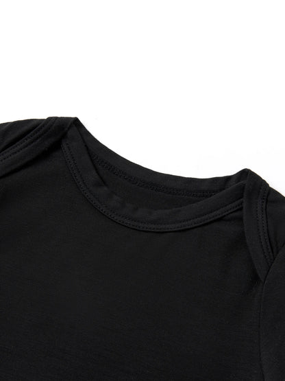 Bamboo Baby Boy/Girl Casual Romper Black