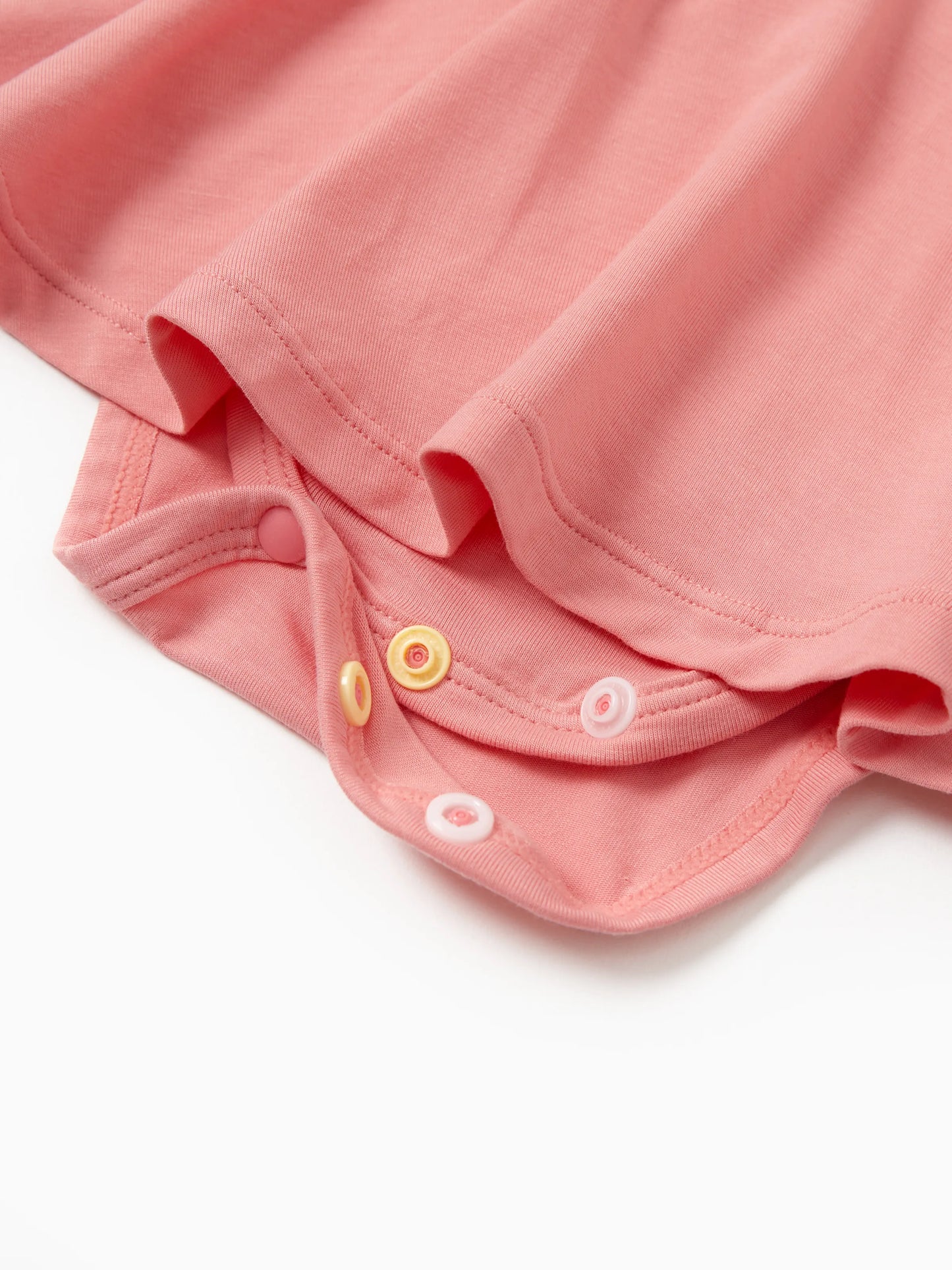 Bamboo Baby Girl Solid Color 3-Piece Rompers Set Pink