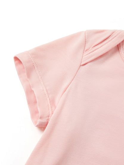 Bamboo Baby Boy/Girl Casual Romper Pink