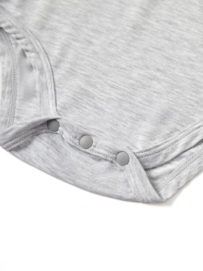 Bamboo Baby Boy/Girl Casual Romper Grey
