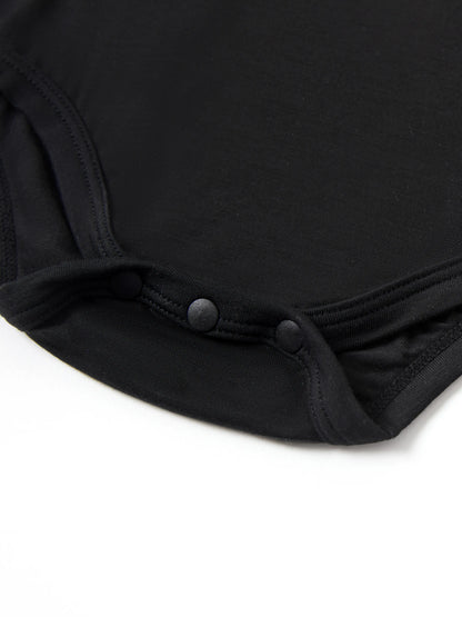 Bamboo Baby Boy/Girl Casual Romper Black