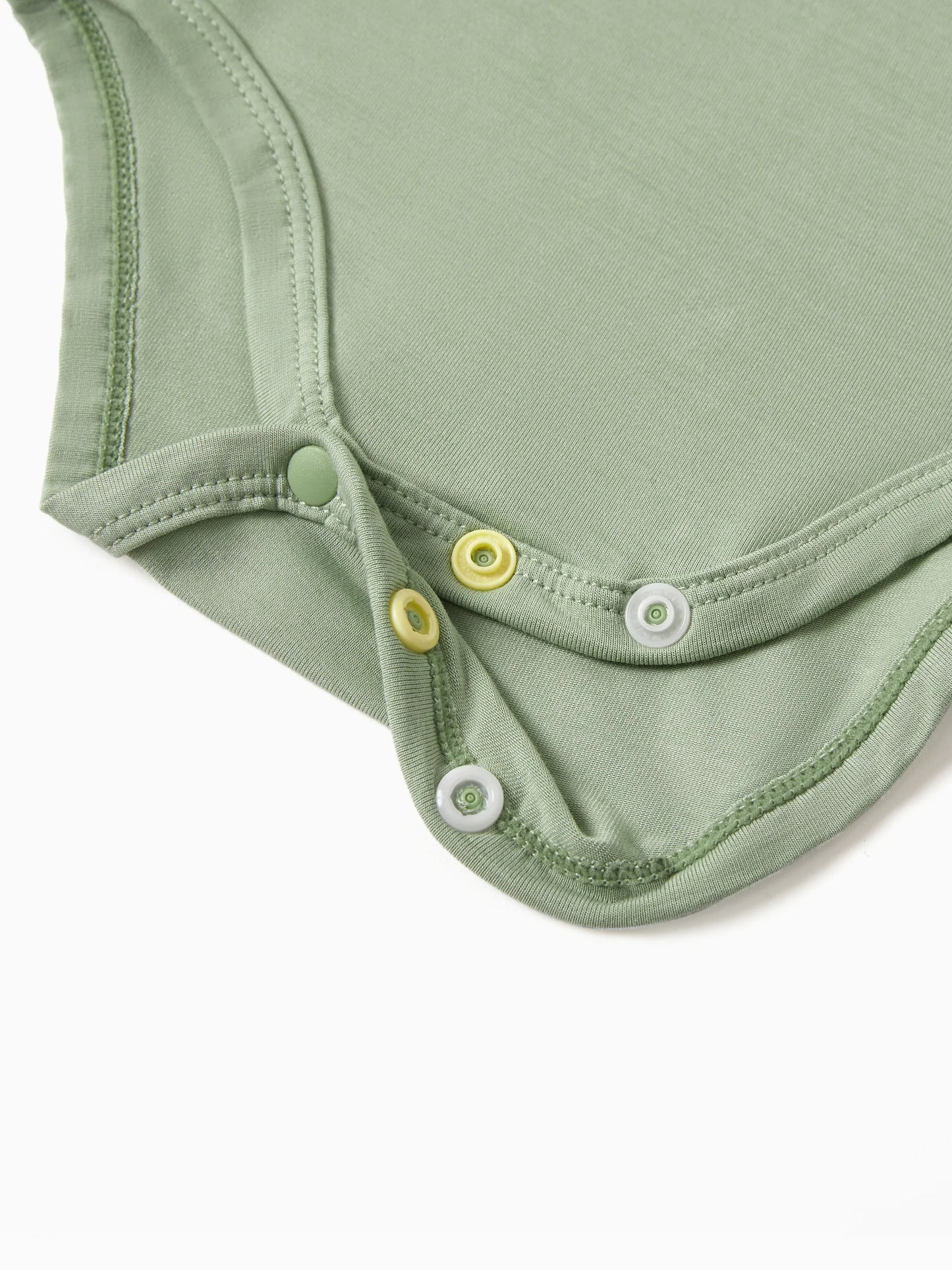 Bamboo 5-Pack Baby Boy/Girl Casual Romper Light Green
