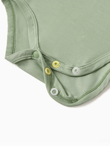 Bamboo 5-Pack Baby Boy/Girl Casual Romper Light Green