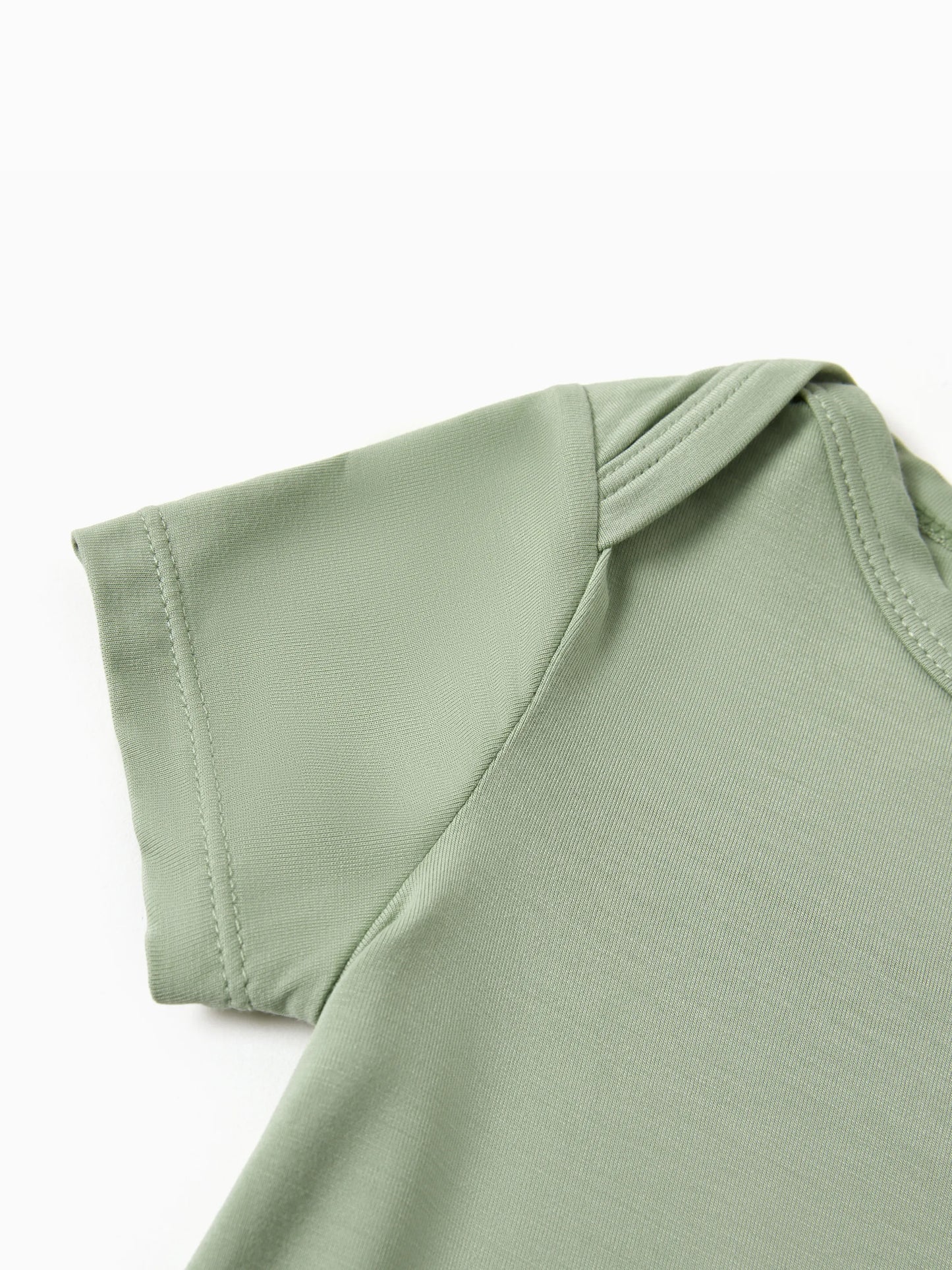 Bamboo 5-Pack Baby Boy/Girl Casual Romper Light Green