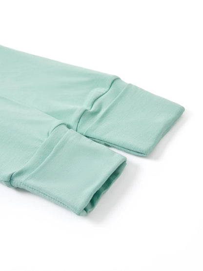 Bamboo Baby Boy/Girl Sleeping Bag Infant Gown with Hat Light Green