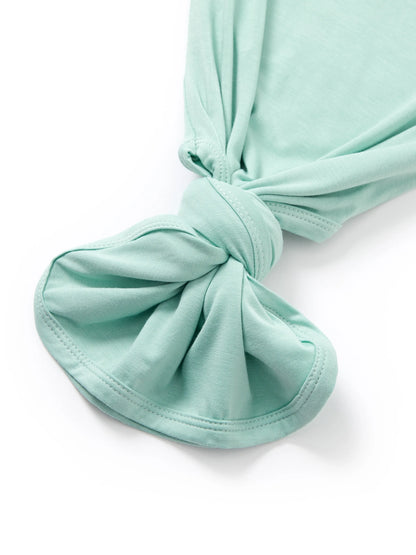 Bamboo Baby Boy/Girl Sleeping Bag Infant Gown with Hat Light Green