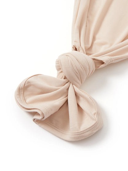 Bamboo Baby Boy/Girl Sleeping Bag Infant Gown with Hat Apricot