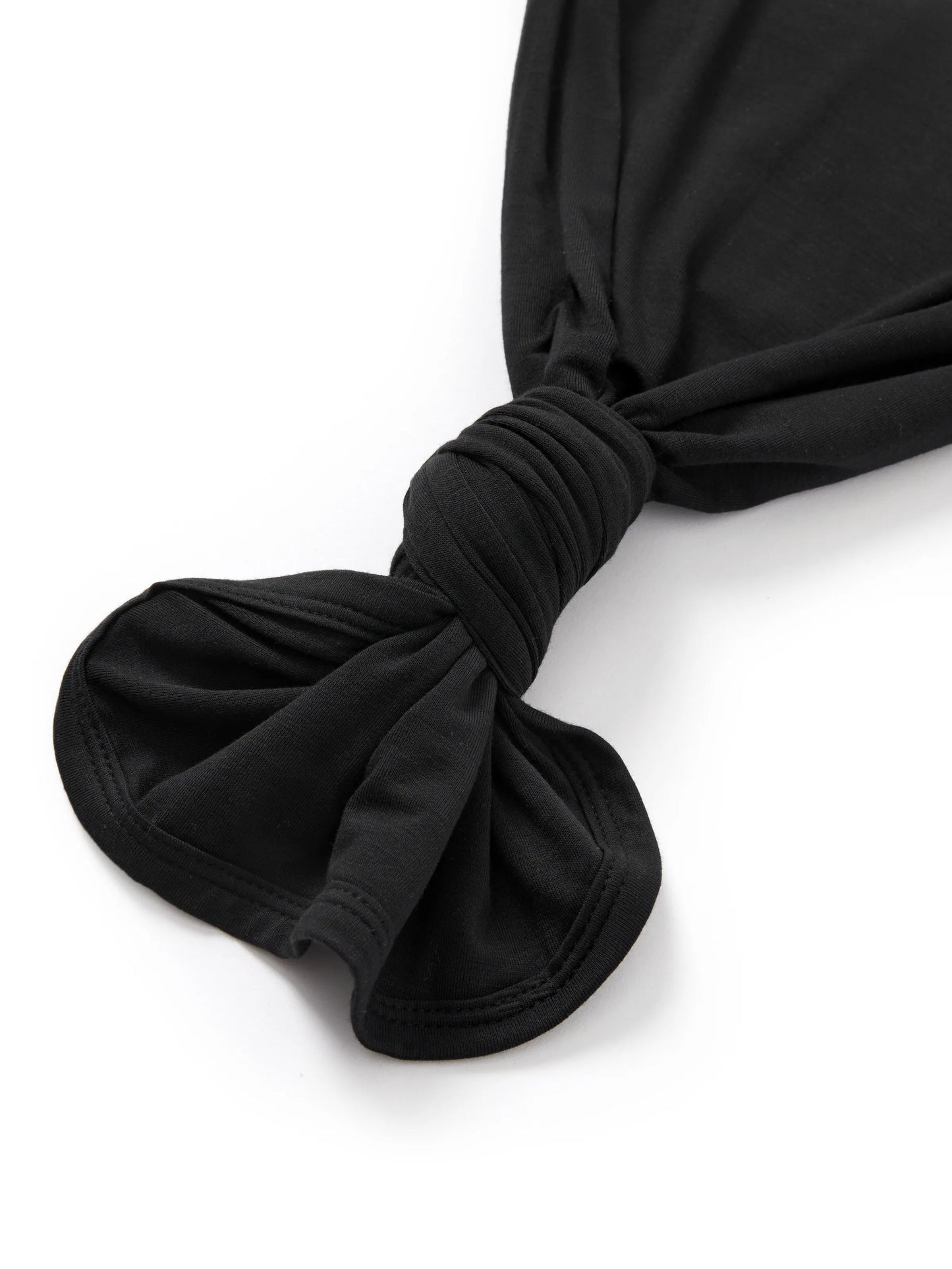 Bamboo Baby Boy/Girl Sleeping Bag Infant Gown with Hat Black