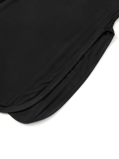 Bamboo Baby Boy/Girl Sleeping Bag Infant Gown with Hat Black