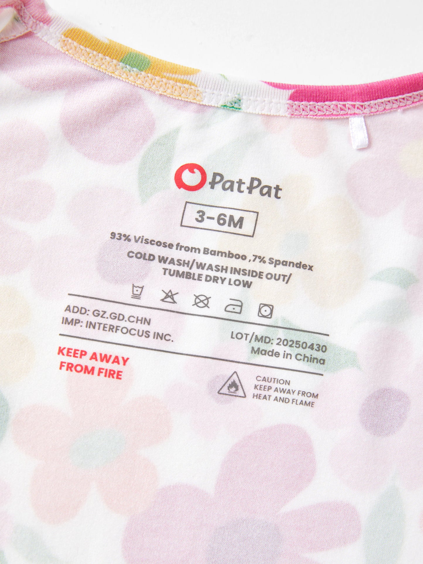 Bamboo Baby Boy/Girl Animal Printed 2-Way Zipper Anti Slip Long-sleeve Footie with/without Hairband Dark Pink