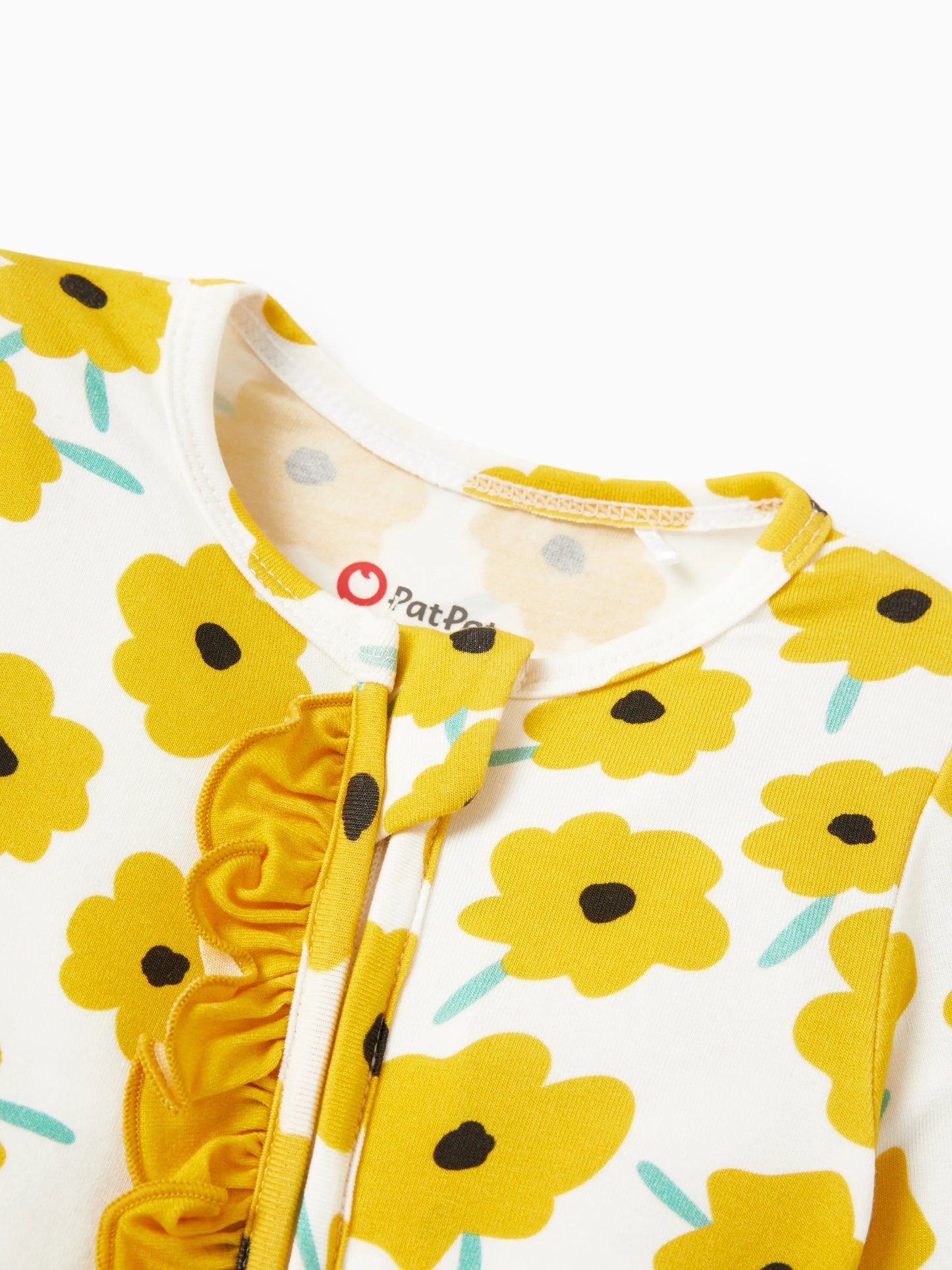 Bamboo Baby Boy/Girl Animal Printed 2-Way Zipper Anti Slip Long-sleeve Footie with/without Hairband Yellow