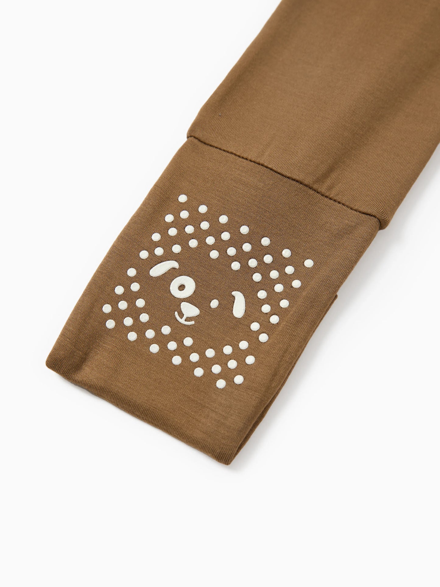 Bamboo Baby Boy/Girl 2-Pack Solid&Bee Printed 2-Way Zipper Anti Slip Footie Coffee