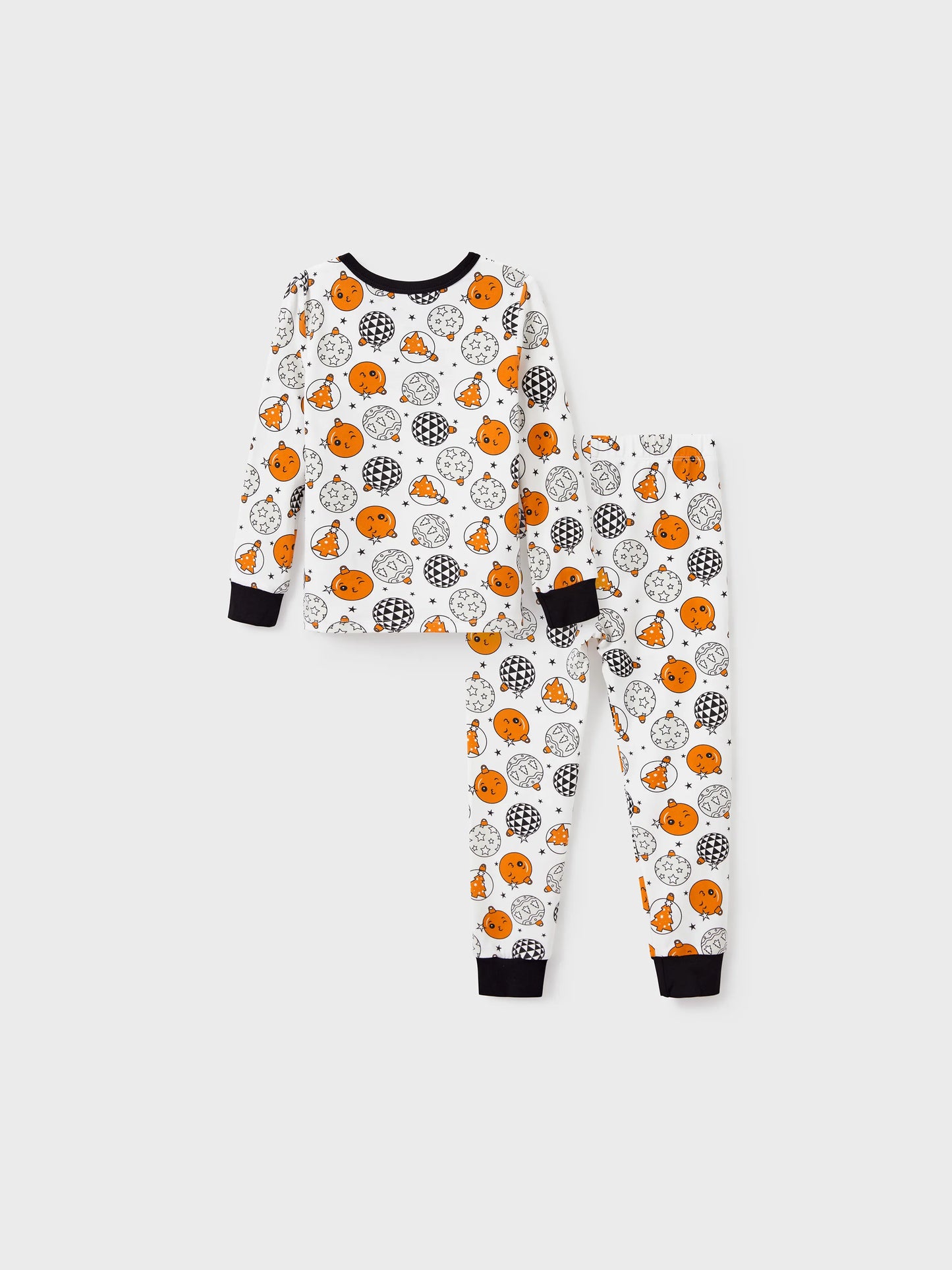 Christmas / Halloween Pajama 2-piece Bamboo Pajamas Set With Childlike Print for Baby / Toddler( Snug-Fitting) Orange
