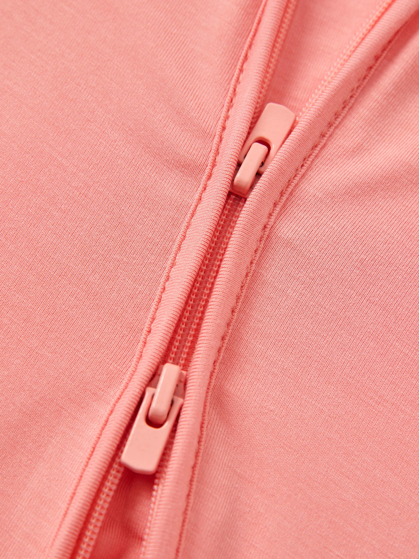 Bamboo Baby Boy / Girl 2-Way Zip Onesies Anti Slip Childlike Food Pattern Bamboo Sleepwear (Snug-Fitting)
 Pink