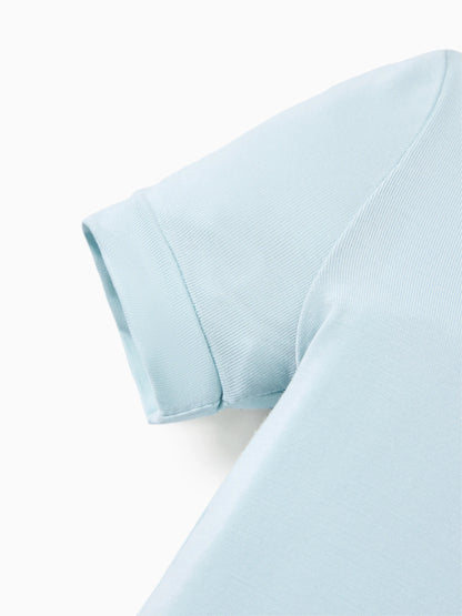 Bamboo Baby Boy / Girl 2-Way Zip Onesies Anti Slip Childlike Food Pattern Bamboo Sleepwear (Snug-Fitting)
 Turquoise