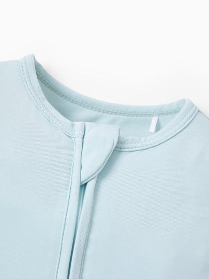 Bamboo Baby Boy / Girl 2-Way Zip Onesies Anti Slip Childlike Food Pattern Bamboo Sleepwear (Snug-Fitting)
 Turquoise