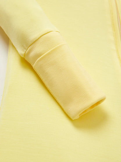Kids Baby / Girl Bamboo Pajamas With Childlike Print (Snug-Fitting) Yellow