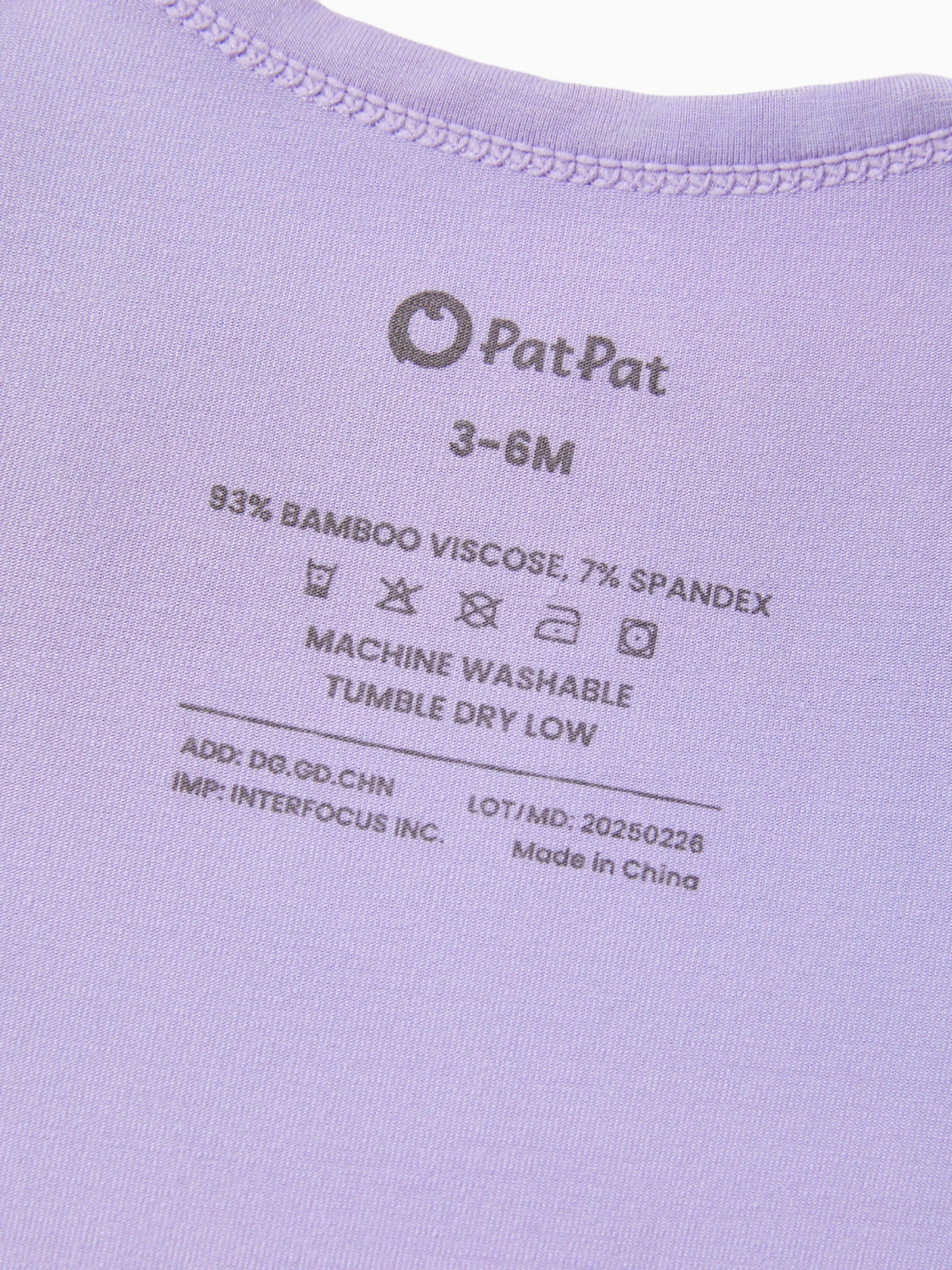 Bamboo Baby Bodysuits 2-piece Flora Long Sleeve Rompers for Baby Girls Infant Purple