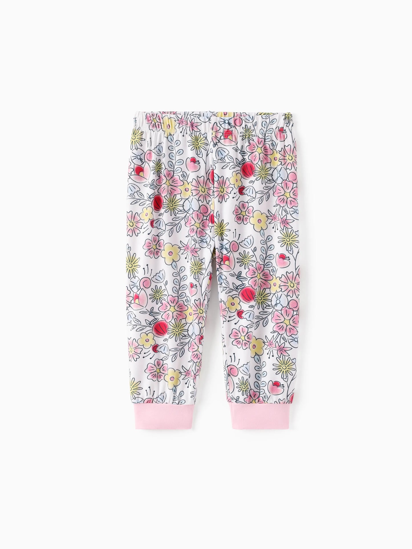Disney Princess Baby Girl 2pcs Tiana/Cinderella/Belle Bamboo Ruffle Sleeves Top and Leggings Set Pink