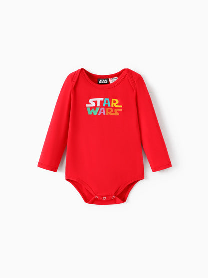 Star Wars Baby Boy 3pcs Childlike Round Neckline Longsleeves Rompers Multi-color