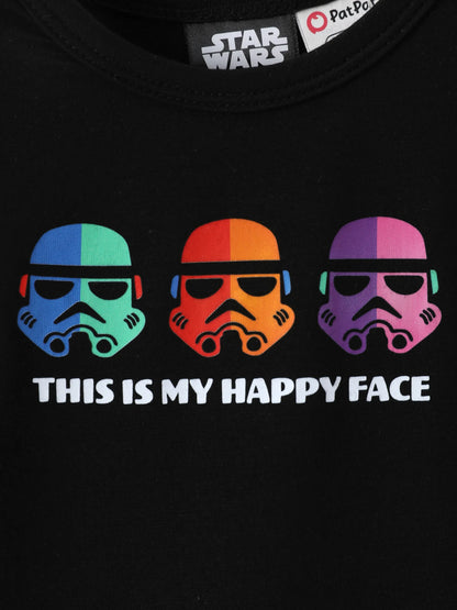 Star Wars Baby Boy 3pcs Childlike Round Neckline Longsleeves Rompers Multi-color