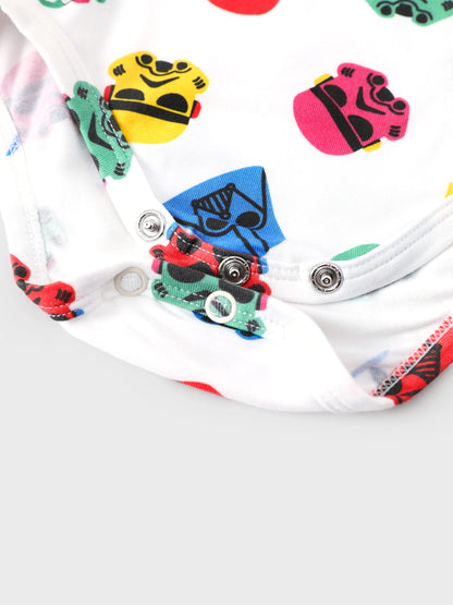 Star Wars Baby Boy 3pcs Childlike Round Neckline Longsleeves Rompers Multi-color