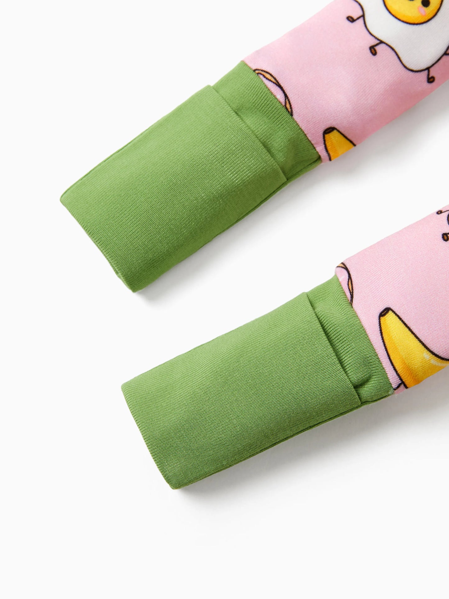 Kids Baby / Girl Bamboo Pajamas With Childlike Print (Snug-Fitting) Peach Pink