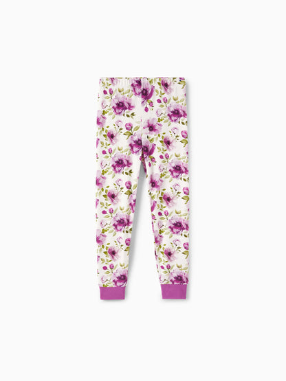 Christmas / Halloween Pajama 2-piece Bamboo Pajamas Set With Childlike Print for Baby / Toddler( Snug-Fitting) Light Purple