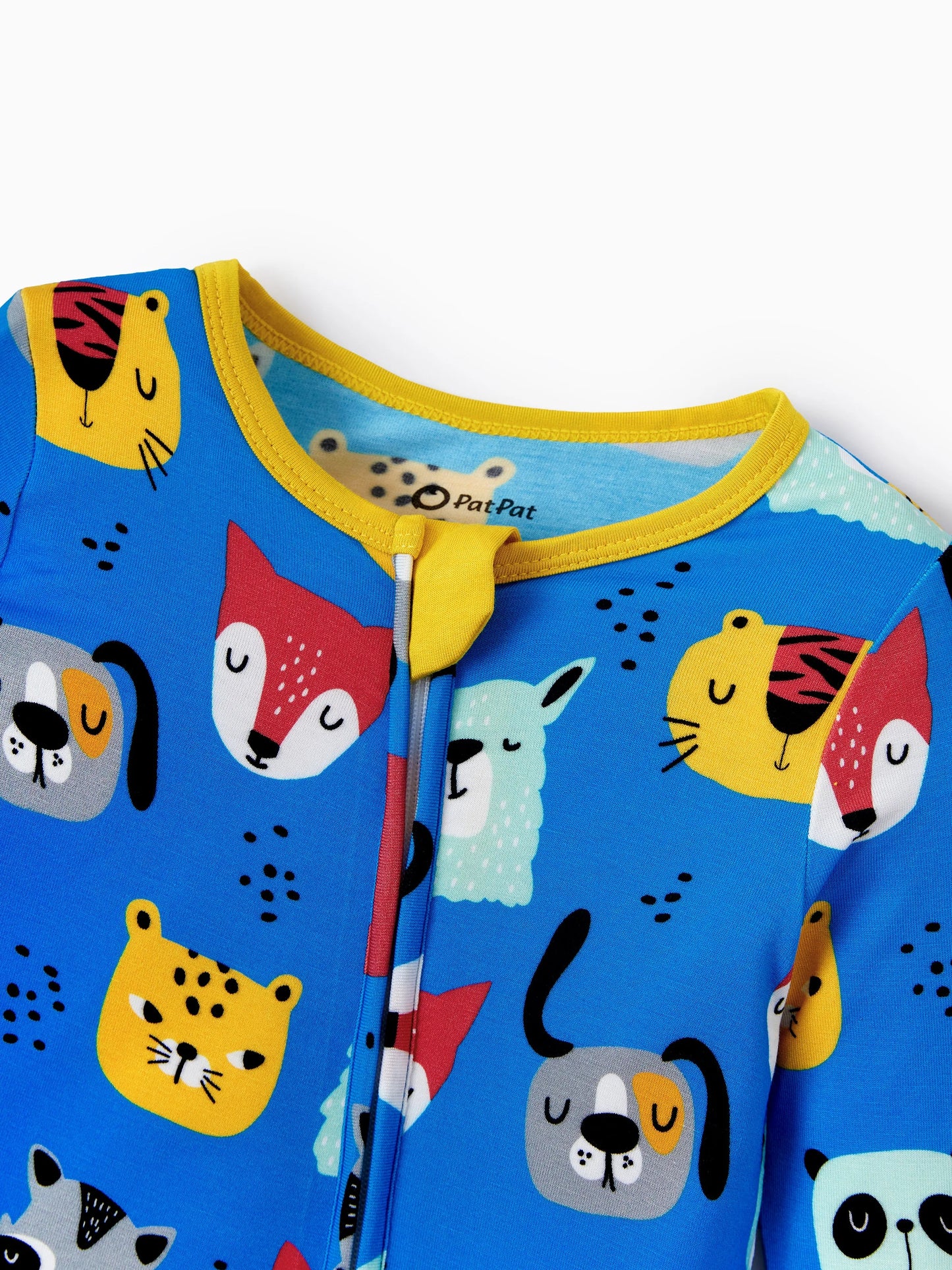 Bamboo Baby Boy/Girl 2-Pack Natural Animal or Plant Long Sleeve Romper 2-Way Zip Anti Slip Footie Yellow