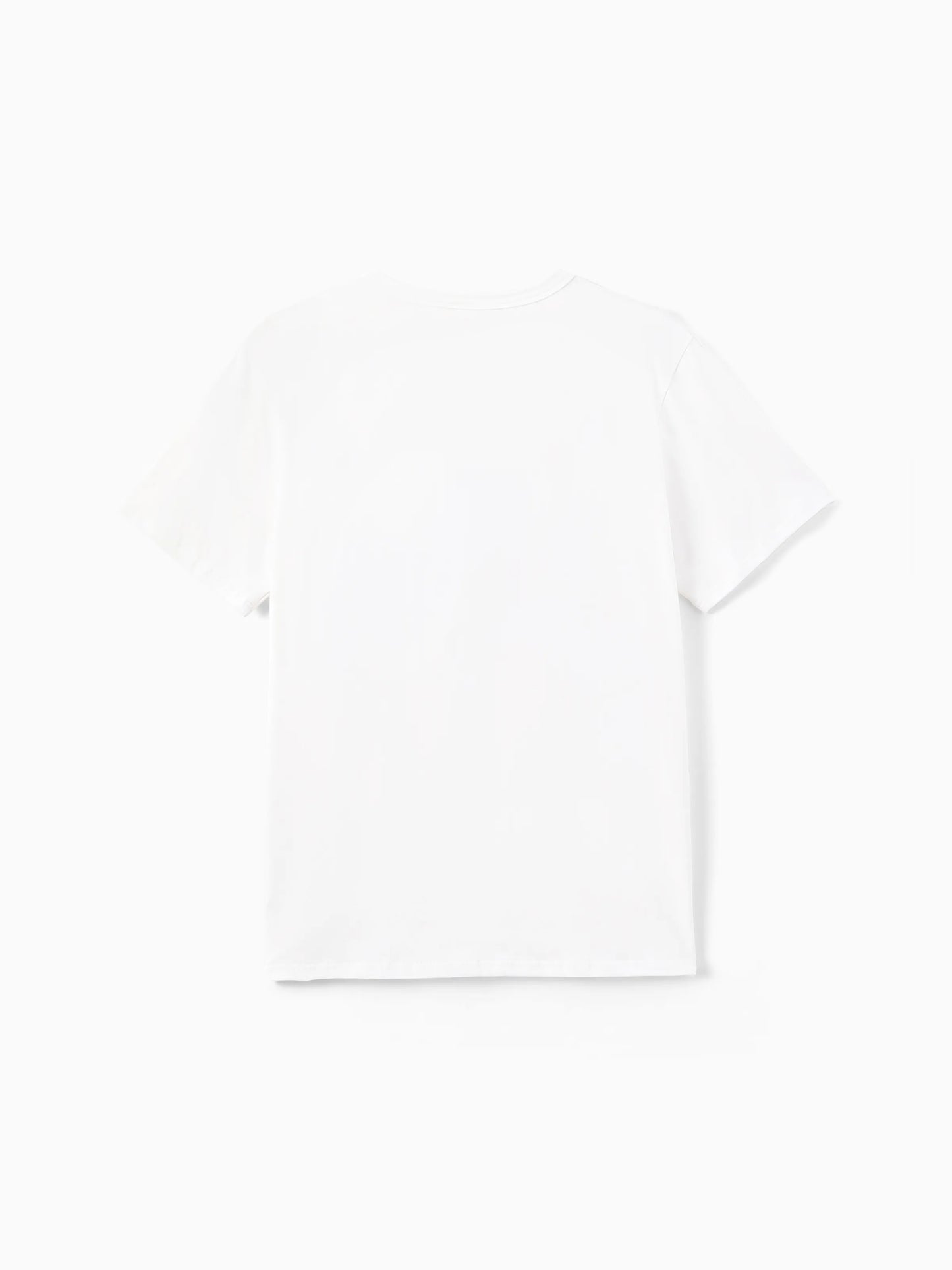 Independence Day Family Matching Patriotic Ice Cream Print Summer Cotton T-shirt & V-Neck Dresses White