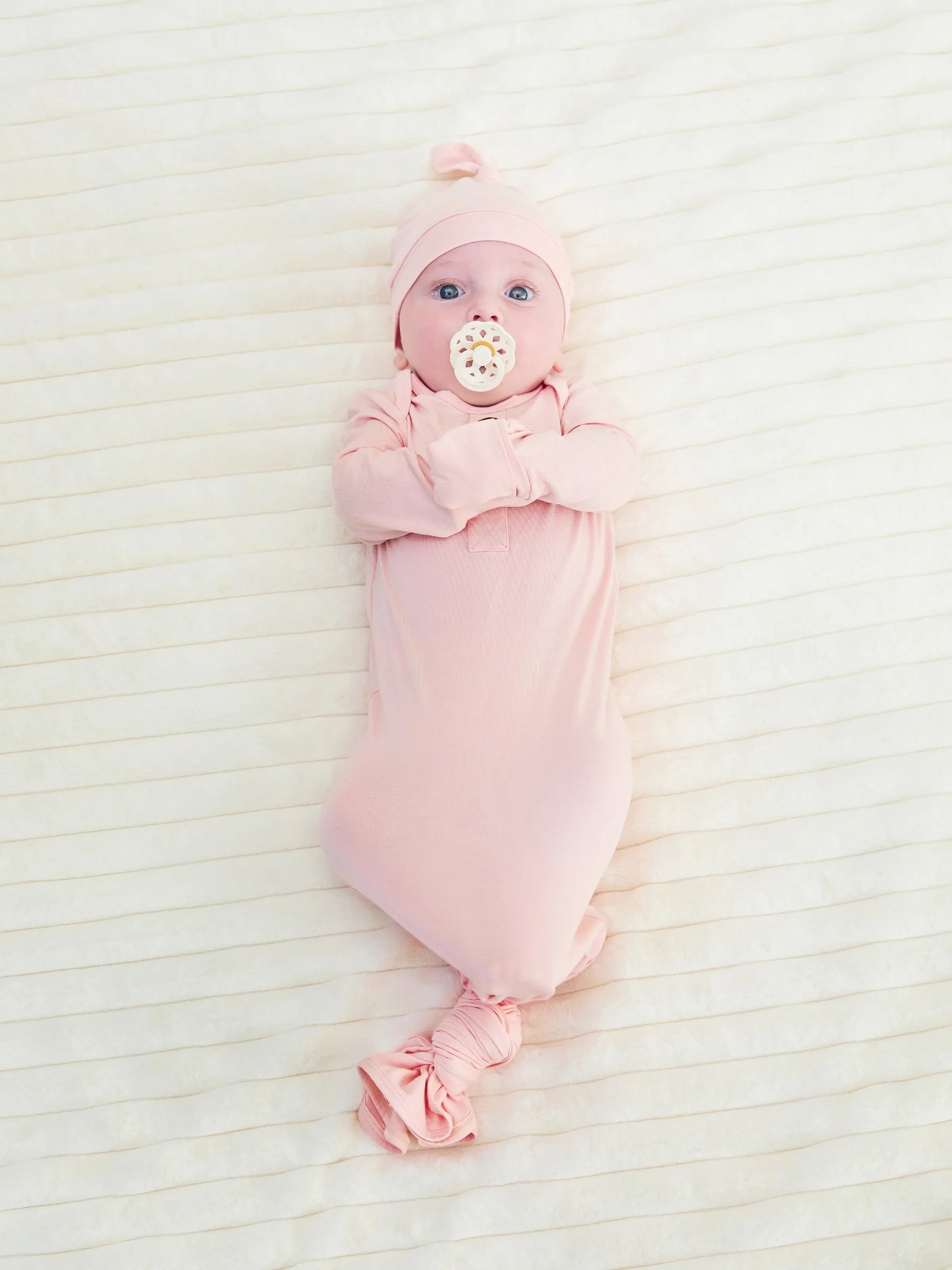 Bamboo Baby Boy/Girl Sleeping Bag Infant Gown with Hat Pink