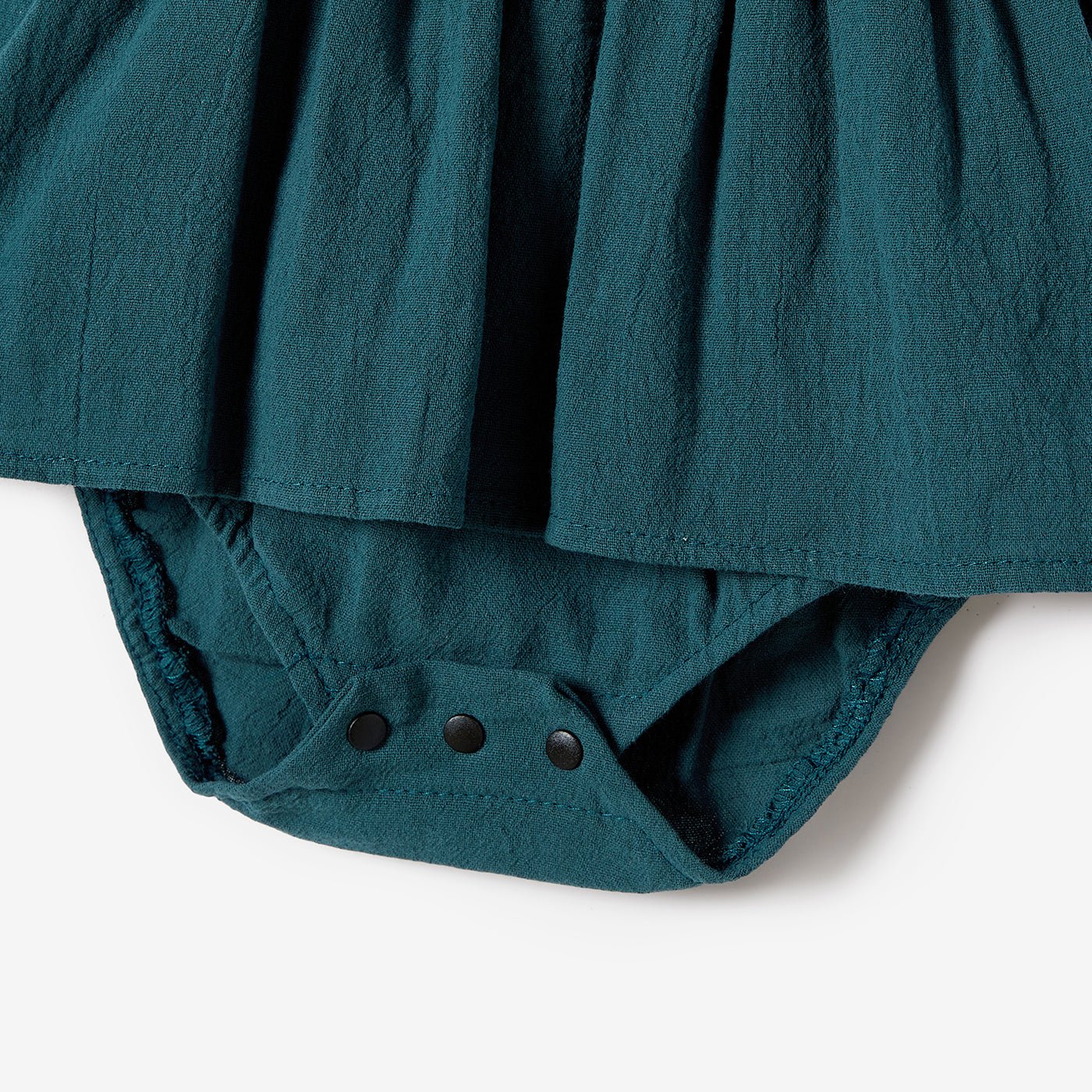 100% Cotton Family Matching Short-sleeve Belted Wrap Dresses and Color Block T-shirts Sets - 20638933