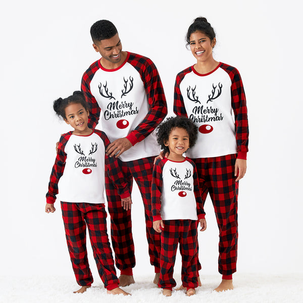 Christmas Family Pajamas - Flame Resistant Matching Outfits for Parents and Kids