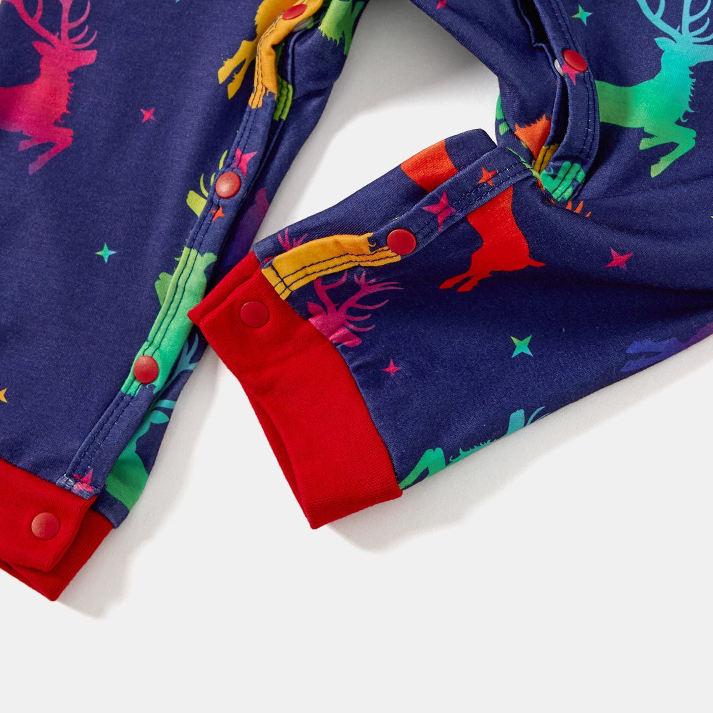 Christmas Allover Reindeer Print Family Matching Pajamas Sets (Flame Resistant) - 20714061