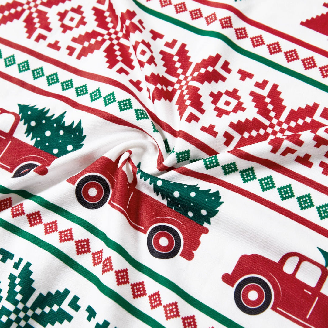 Christmas Tree and Trunk Print Family Matching Pajamas Sets (Flame Resistant)a - 20718386