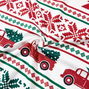 Christmas Tree and Trunk Print Family Matching Pajamas Sets (Flame Resistant)a - 20718386