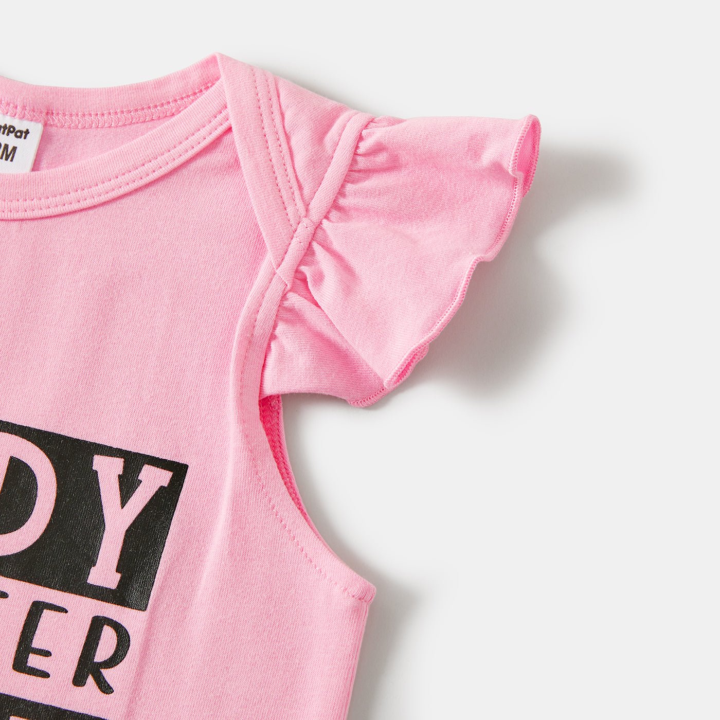 Daddy and Me Letter Print Short-sleeve Cotton Tee - 20651051