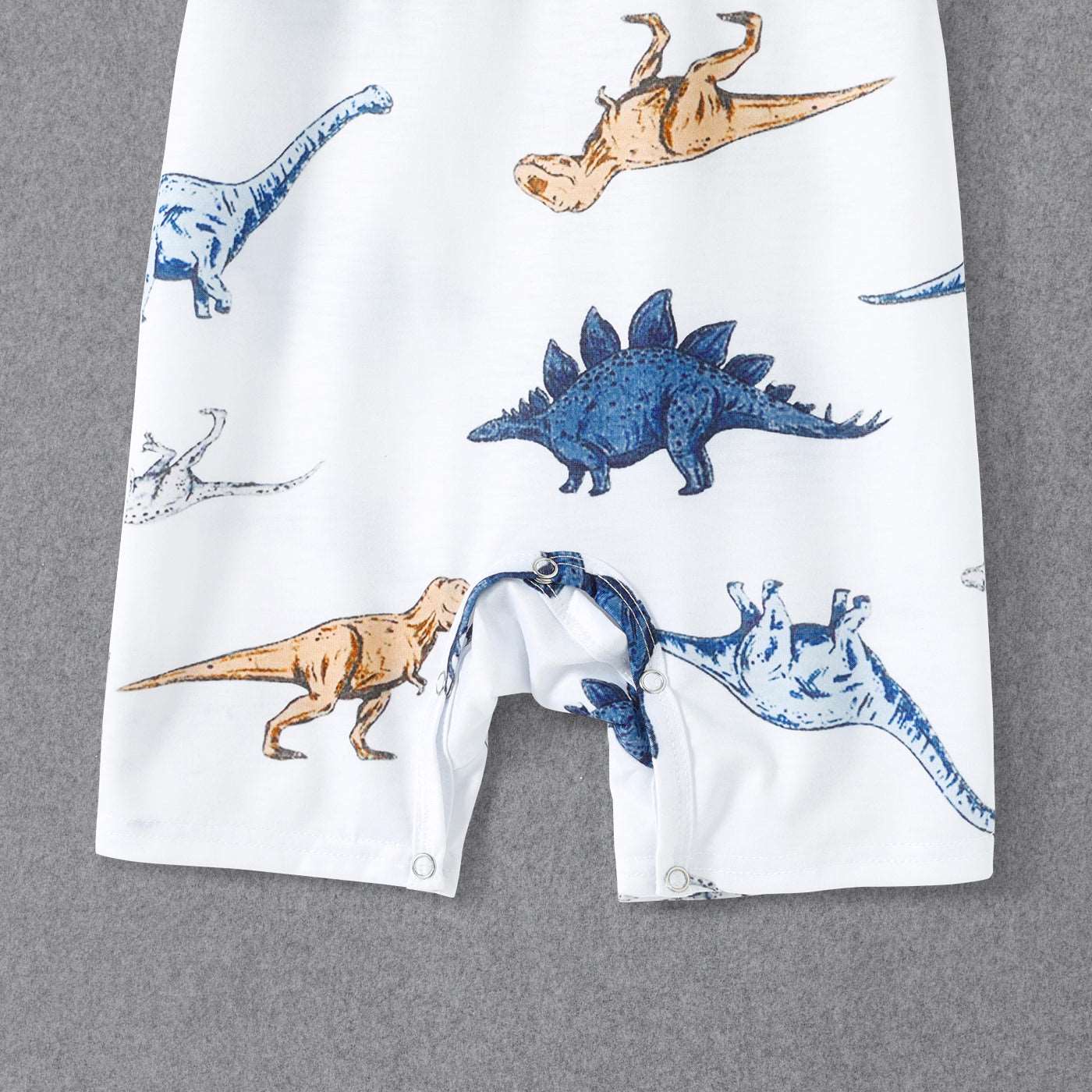 Family Matching All Over Dinosaur Print Spaghetti Strap Midi Dresses and Short-sleeve T-shirts Sets - 20368409